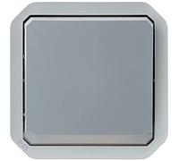 Legrand - Interruptor o indicador impermeable Plexo 10A para equipar una caja o placa soporte acabado gris
