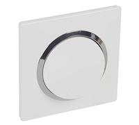 Legrand - Interruptor o interruptor de ida y vuelta dooxie 10AX + placa cuadrada blanca/cromada + garras