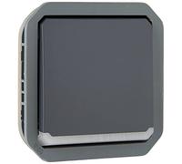 Legrand - Interruptor o interruptor luminoso impermeable Plexo 10A para equipar una caja o placa soporte acabado antracita