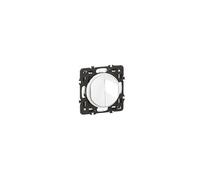 LEGRAND - Interruptor pulsador doble - 6 A - Control de iluminación completo - Para completar con una placa - Blanco