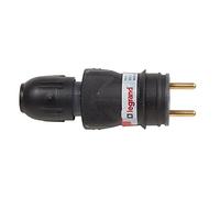 Legrand LEG50110 Annela - Enchufe macho (2 pines y toma de tierra, 16 A, IP44)