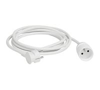 Legrand LEG51601 - Cable alargador de 1 enchufe (1 enchufe 2P + T, cable de 5 m)