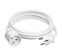 Legrand LEG51604 - Alargador de 1 toma de corriente (2P + T, cable de 5 m, con sistema de enganche)