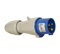 Legrand LEG555124 - Conecte p17 móvil recta 200/250 v, 16 amargo, emplazamiento de la obra industrial 2p t ip44