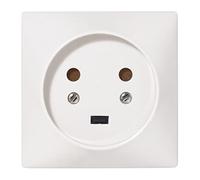 Legrand LEG90134 - Toma de corriente para empotrar (2P + T, 20 A) | 20A, 2P+T, empotrado o sobresaliente, eclips de protección infantil, 80 x 80 mm, blanco, plástico termoplástico