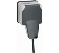 Legrand LEG90465 - ~ 2p + t IP66 socket solapa 16 A 250 V ~~ plexo 66 pieza IP66 / IK08 Gris ~