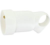 Legrand LEG93904 - Clavija de enchufe con anilla (2 fases + tierra, 16 A, plástico), color blanco