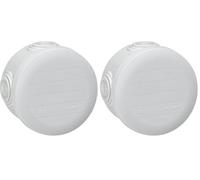 Legrand LEG94514 - Caja de derivación redonda (cierre con sistema de clip, diámetro: 70 mm, ancho: 45 mm), color gris (Paquete de 2)