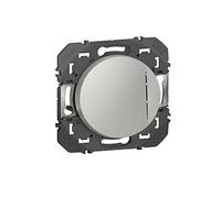 Legrand leg95232 VV 10 A Lum Compo dooxie Interruptor o interruptor conmutado (con función Piloto luminoso Alu Composable, aluminio