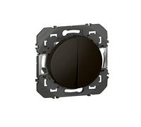 Legrand leg95265 pulsador dooxie doble 6 A 250 V ~ acabado noir-emballage Blister