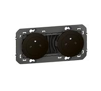 Legrand leg95278 2 x 2P Triple toma de corriente dooxie Surface 2P + T 16 A précâblées acabado negro