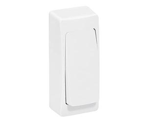 Legrand LEG97609 - Deslizador, montaje delgado, blanco, la superficie