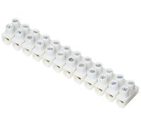 Legrand LEG98423 - Regleta de conexión Nylbloc (bornes con tornillo, 76 A, aislamiento clase 2, 16 mm), 1 unidad color blanco