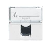 Legrand LEG99646 Mosaic - Toma RJ45 informática y telefónica (2 módulos)