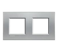 Legrand LNA4802M2TE Placa Cuadrada Livinglight Tech, 2 x 2 Módulos