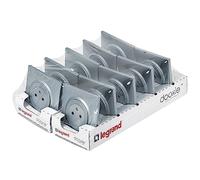Legrand - Lot de 10 prises de courant complètes 2P+T 16A Dooxie - Aluminio