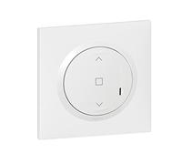 Legrand Mando central inalámbrico para hasta 20 interruptores de persianas enrollables y persianas Dooxie con Netatmo completo (fijación adhesiva, soporte, tapacubón, placa - acabado blanco - 199235