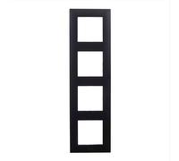 LEGRAND Marco cuádruple de la gama Niloé Step para instalación componible, Color Antracita, 398278