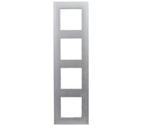 LEGRAND Marco cuádruple Niloé Step instalación componible, Inox, 398290 | Marco cuádruple de la gama Niloé Step para instalación componible, Color Inox, 398290