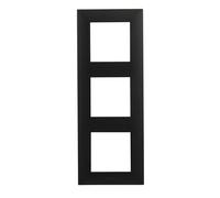 LEGRAND Marco triple Niloé Step instalación componible, Antracita, 398277 | Marco triple de la gama Niloé Step para instalación componible, Color Antracita, 398277