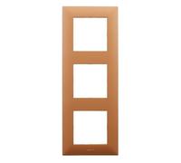 LEGRAND Marco triple Niloé Step instalación componible, Cobre, 398293 | Marco triple de la gama Niloé Step para instalación componible, Color Cobre, 398293