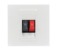 Legrand Mosaic LEG99649 - Toma de altavoz para cable (hasta 4 mm², 2 módulos, para combinar)