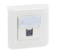 Legrand Mosaic - Toma Ethernet de Superficie Rj45 Multimedia (Categoría 6 FTP, con Placa y fijación de Rosca, Montaje en Pared y diseño Elegante para una excelente conexión a la casa