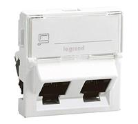 Legrand mosaic - Toma rj45 categoria 6 ftp 2 módulo blanco 2x45