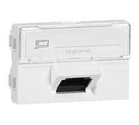 Legrand mosaic - Toma rj45 categoria 6a stp 2 módulo d45