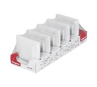 LEGRAND Pack 5 Interruptores o conmutadores monobloc 10AX para instalación empotrada, Gama Niloé Step, Color Blanco, 398300