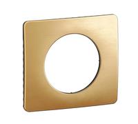 LEGRAND - Placa Céliane - Placa de acabado para enchufes e interruptores Céliane - 1 poste - Latón satinado