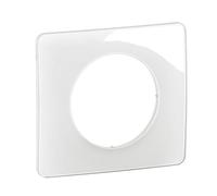 LEGRAND | Placa de 1 poste blanco esmaltado, celliana, acabado brillante y moderno, montaje horizontal o vertical, compatible con mecanismos celíane
