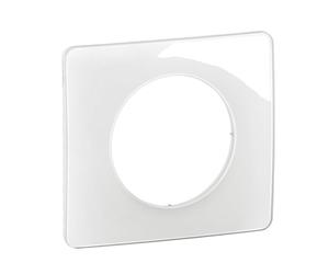 LEGRAND | Placa de 1 poste blanco esmaltado, celliana, acabado brillante y moderno, montaje horizontal o vertical, compatible con mecanismos celíane