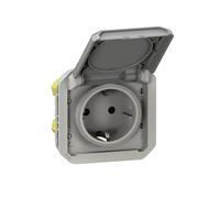 Legrand Enchufe Plexo 069570L 16 A 250 V IP44/IP55 IK08 protección táctil Gris