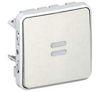 Legrand plexo - Conmutador luminoso 10ax e/s plexo blanco