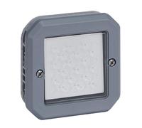 Legrand, Plexo New 069523L - Interruptor de 1 compartimento para ambientes húmedos (16 A, 250 V, IP55 - IK07), color gris