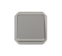 LEGRAND, Plexo New 069530L - Interruptor de pared (2 pines, IP55 - IK08, 10 A, 250 V, color gris)