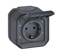 LEGRAND, Plexo New 069799L - Toma de corriente (16 A, 250 V, IP44 - IK07, incluye tapa abatible, protección contra contacto)