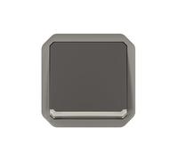 LEGRAND, Plexo New 069827L - Interruptor de 2 polos para ambientes húmedos (IP55 - IK07, 10 A, 250 V, color antracita)