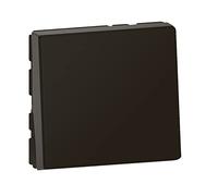 Legrand - Pulsador Mosaic Easy-Led 6A 2 módulos - negro mate