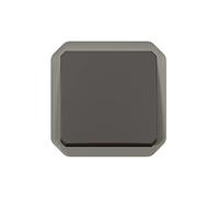 Legrand - Pulsador simple impermeable Plexo 10A para equipar una caja o placa soporte acabado antracita