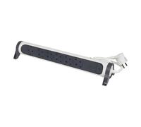 Legrand Regleta Automática Premium de 6 Tomas Giratoria 1,5M (Enchufe Europeo) - 694526 [5 Piezas]