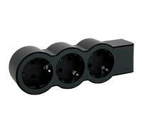 Legrand Regleta de enchufes Base múltiple 3 tomas 2P+T sin cable negro/gris oscuro 694574