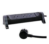 Legrand Regleta de enchufes 3 tomas con interruptor, cable 1,5 m Negro/Gris oscuro 694528