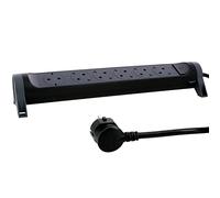 Legrand Regleta de enchufes 694534 – 6 tomas con interruptor, cable 1,5 m, Negro/Gris oscuro