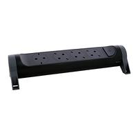 LEGRAND Regleta de enchufes giratoria con Interruptor, Base múltiple con 4 Tomas de Corriente 2P+T, sin Cable, Color Negro/Gris Oscuro 694545