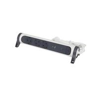 Legrand Regleta de enchufes USB C montable y giratoria de 3 vías y 1,5 m (Enchufe Europeo) - 694508 [5 Piezas]