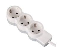 Legrand, Regleta enchufes 3 tomas, Base Múltiple color Blanco, cable 5m