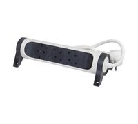 Legrand Regleta Premium Giratoria de 6 Tomas con Cable de 3m (Enchufe Europeo) - 694539 [5 Piezas]