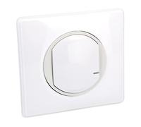 Legrand - Regulador de intensidad con cable opcional para instalación en red Céliane con Netatmo con placa pintada de blanco